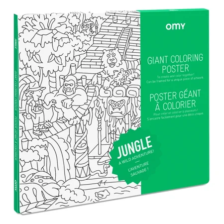 OMY plakat til farvelægning, Jungle