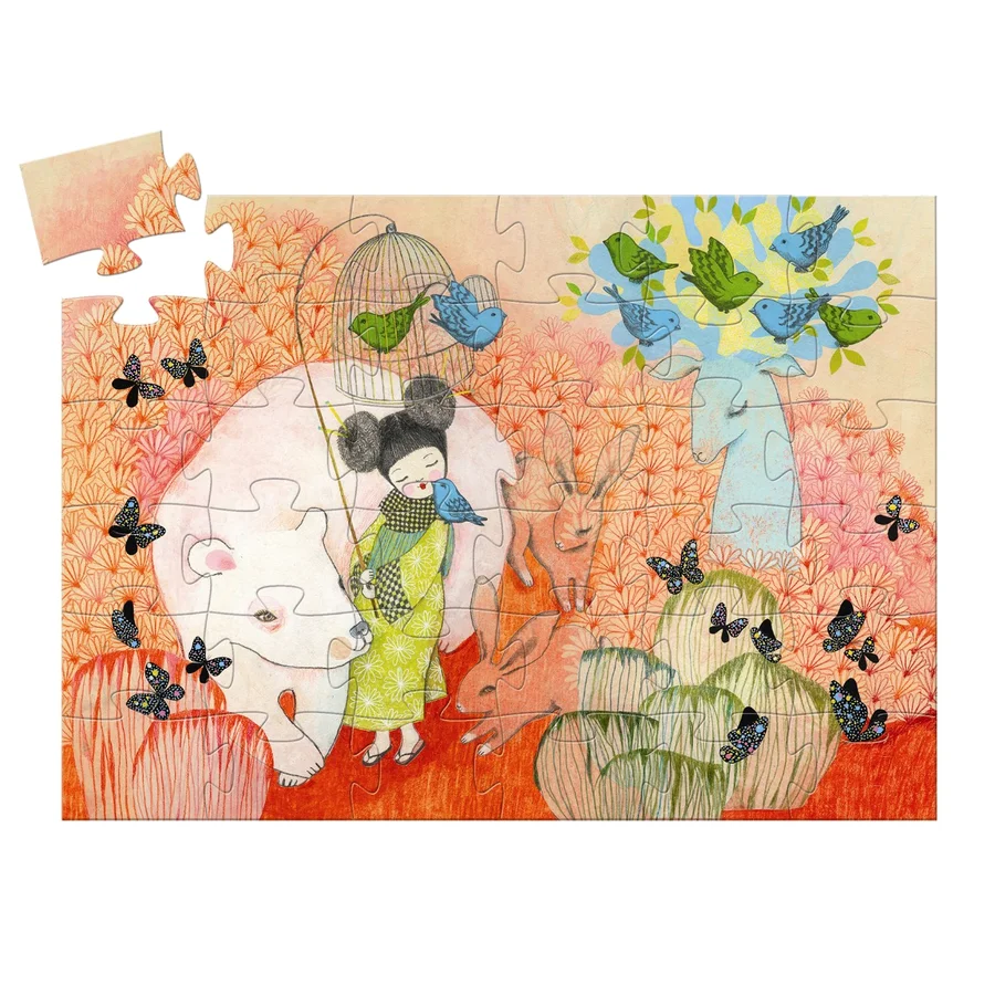 Djeco silhouetpuslespil, Kokeishi - 36 brikker