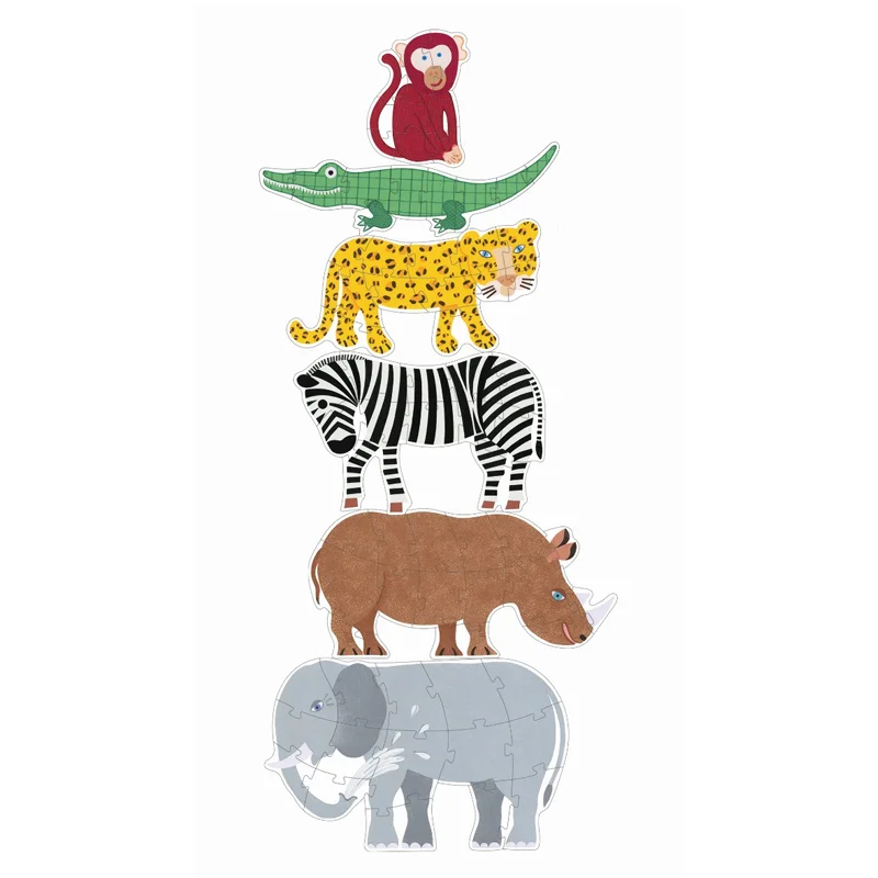 Djeco 6 puslespil, Henri og venner