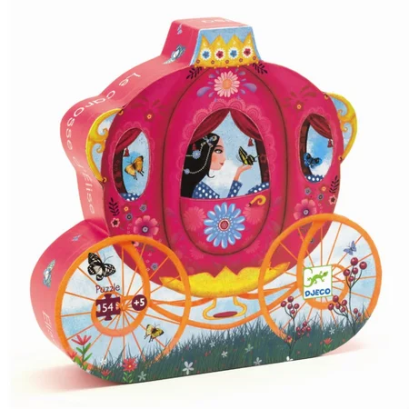 Djeco Silhouettenpuzzle mit Kutsche - 54 Teile