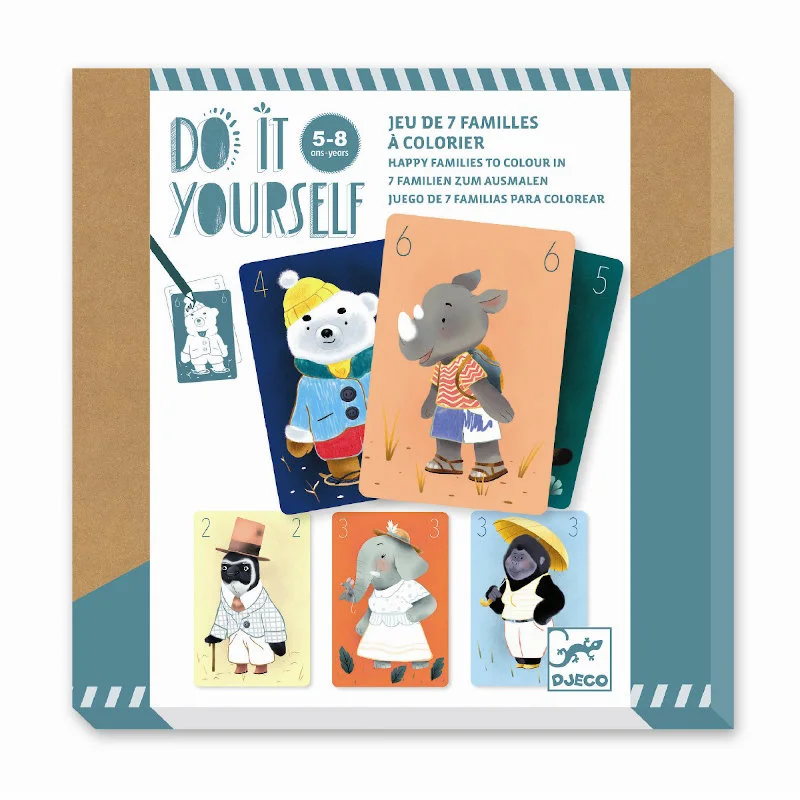 Djeco DIY �æske, Mal et spil - Fisk