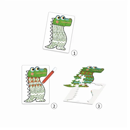 Djeco DIY æske, mal et puslespil