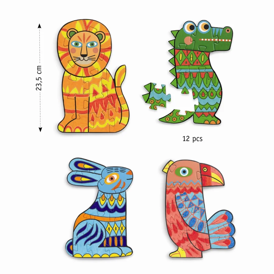 Djeco DIY æske, mal et puslespil