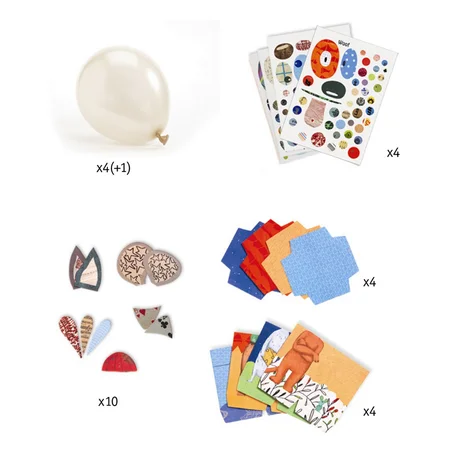 Djeco DIY æske, Ballonpynt - dyr