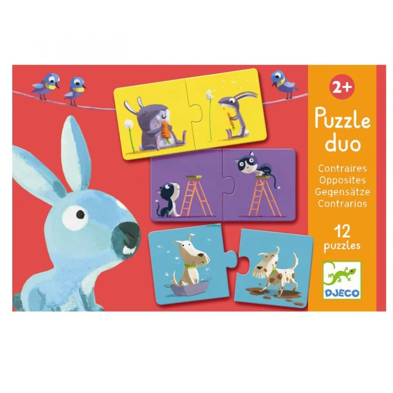 Djeco Lernpuzzle, Gegensätze
