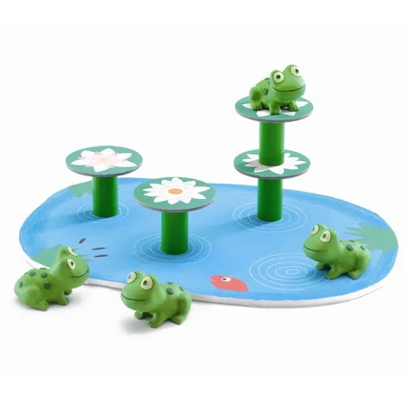 Djeco Gleichgewichtsspiel für Kleinkinder, Balance Frösche
