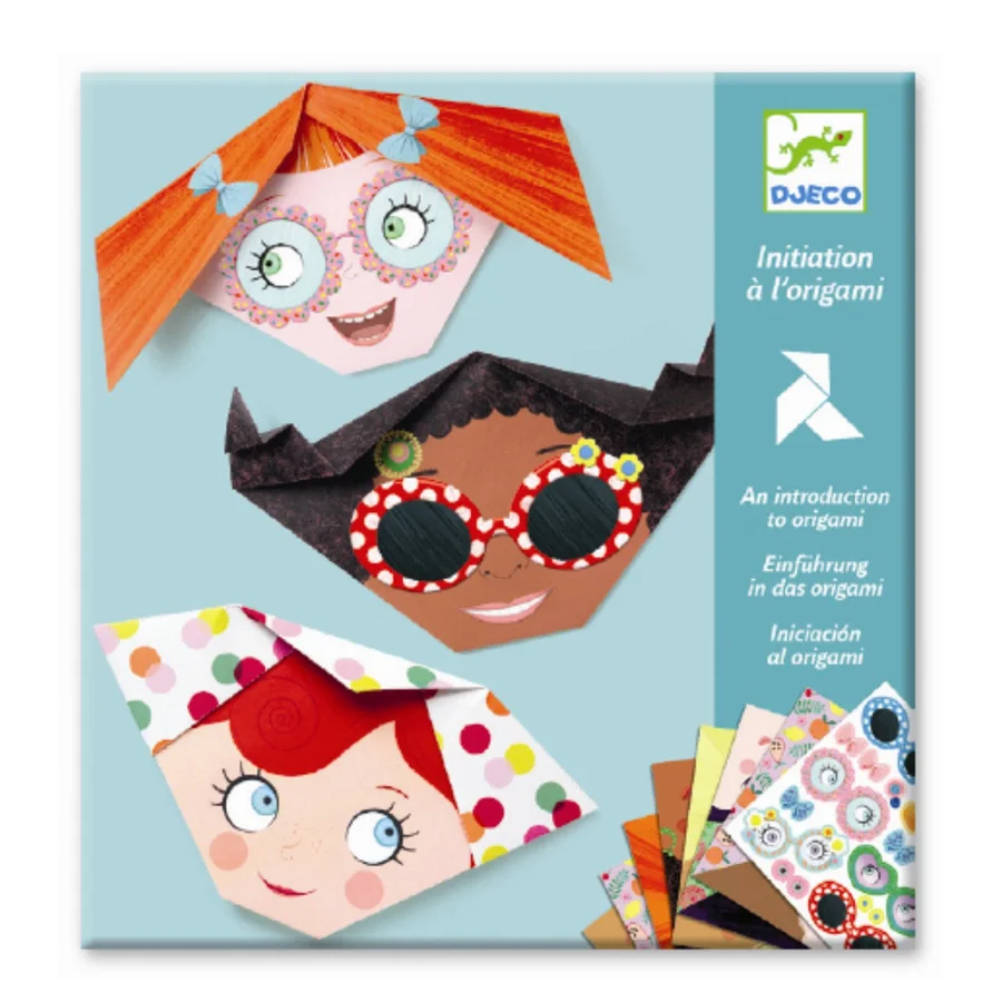 Djeco kreativ leg, Origami - Sjove ansigter