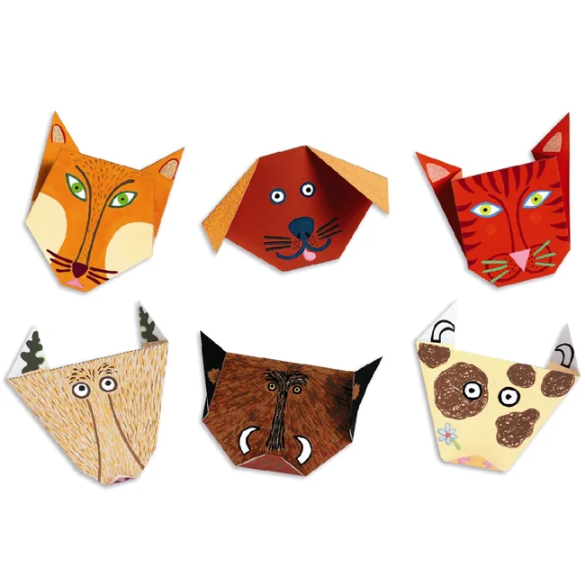 Djeco origami, dyrehoveder