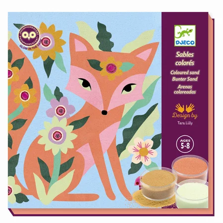 Djeco kreativ æske m.sand, lysende have