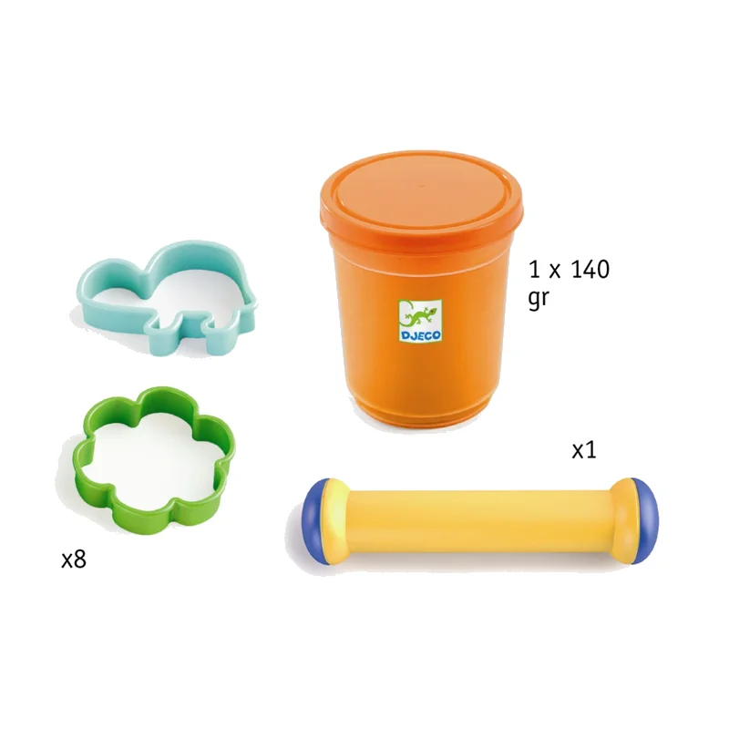Djeco modellervoks tilbehør, rulle og forme