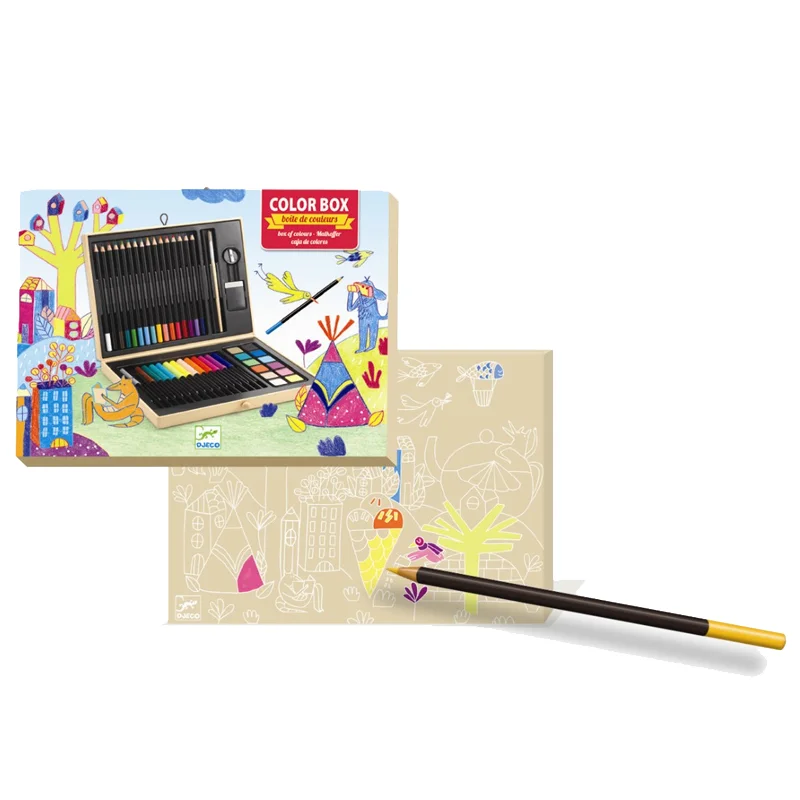 Djeco kuffert med farver, lille