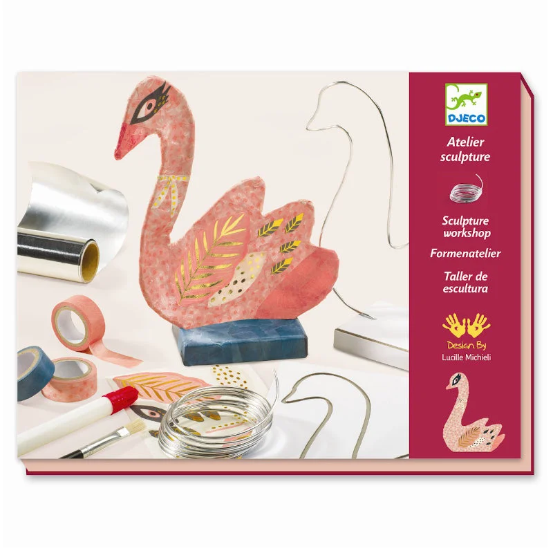 Djeco kreativ æske, kreativ skulptur - Svane