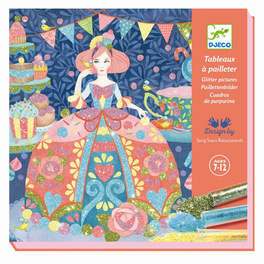 Djeco kreativ æske m glitterkort, Dagdrøm