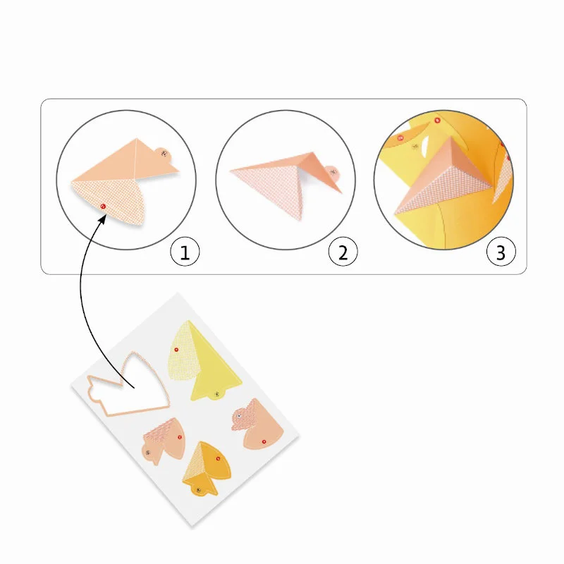 Djeco kreativ æske, 3D papirfoldning - løve