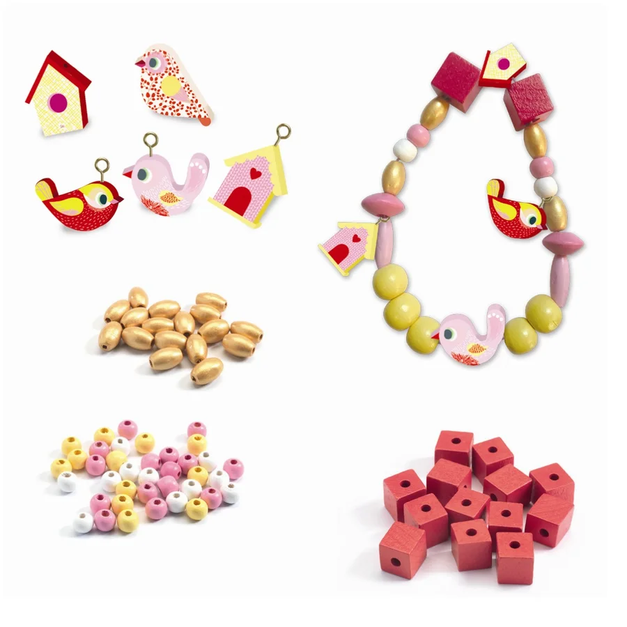 Djeco Træperler, Fugle