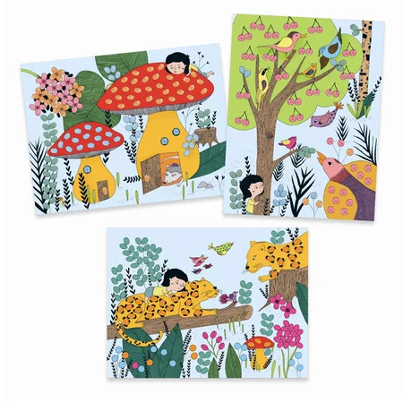 Djeco kreativ leg, fingermaling - jungle