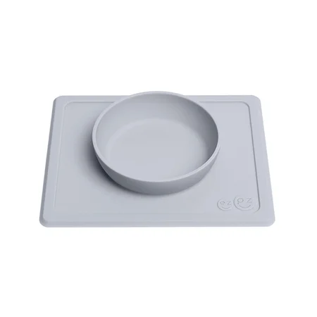 Ezpz Happy mini Bowl, skål og dækkeserviet i et - støvet gråblå