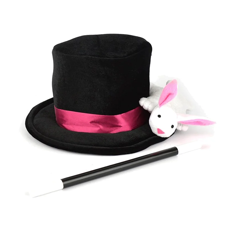 Tryllekunstner hat og tryllestav