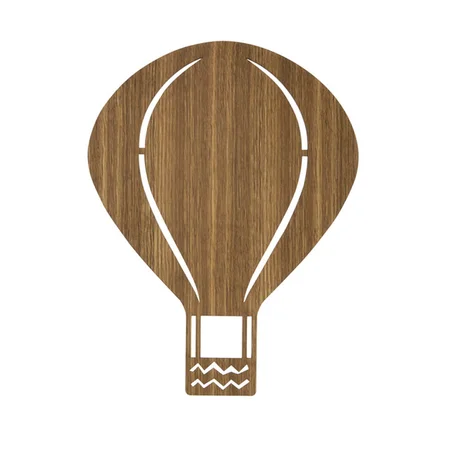 Ferm Living væglampe, luftballon - smoked oak