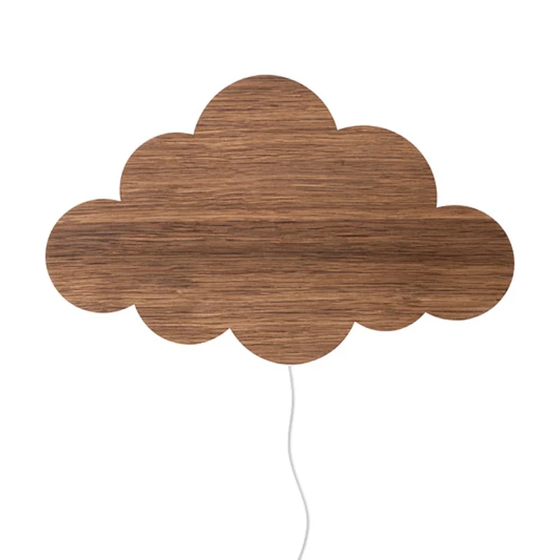 Ferm Living væglampe, sky - smoked oak