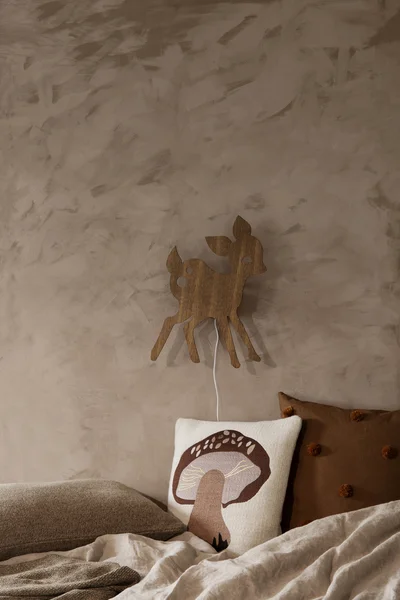 Ferm Living væglampe, My Deer - smoked oak