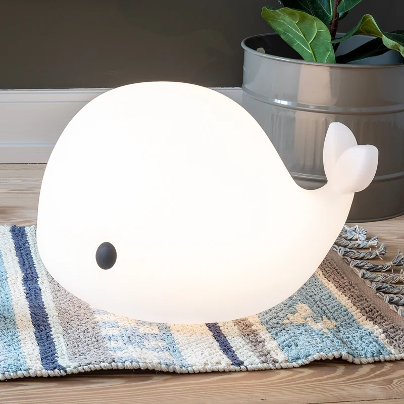 Filibabba Hvalen Christian lampe med LED, stor