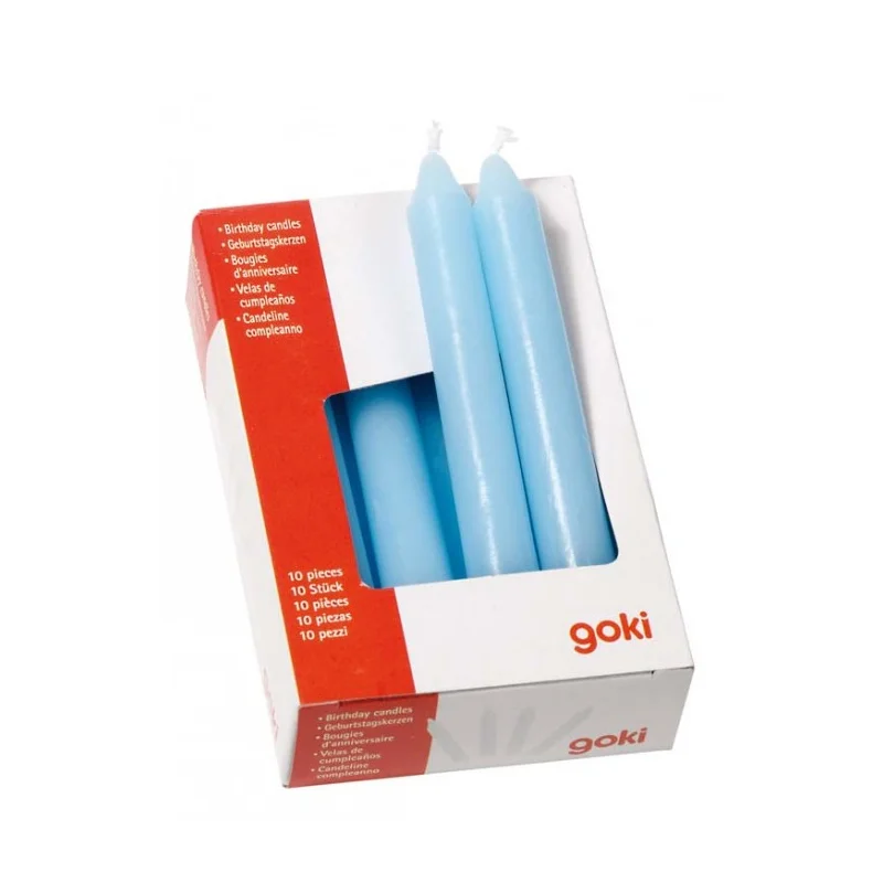 Lys til fødselsdagstog, lyseblå