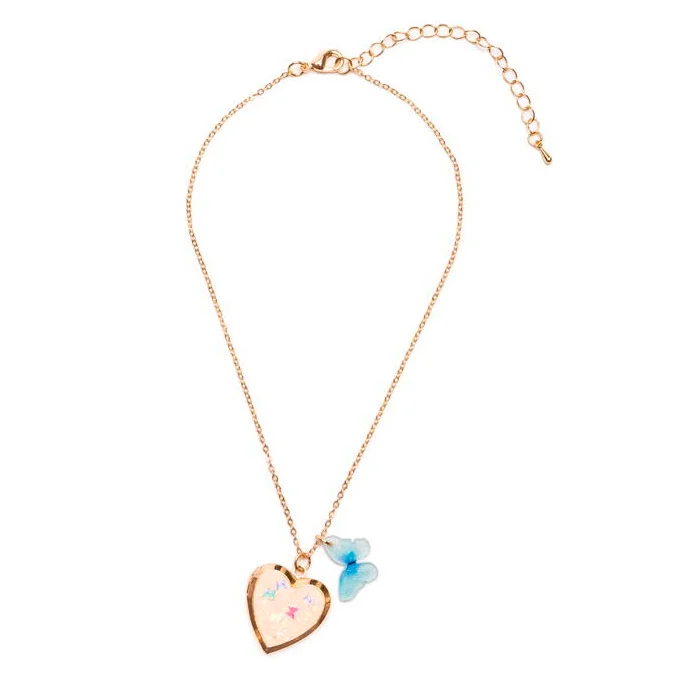 Great Pretenders halskæde m.hjertemedaljon