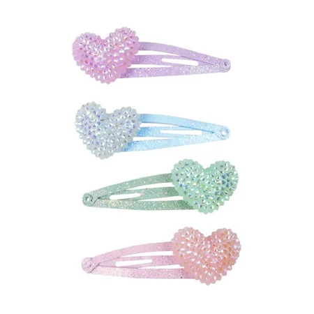 Great Pretenders 4 hårspænder, Sparkle Heart Bobble
