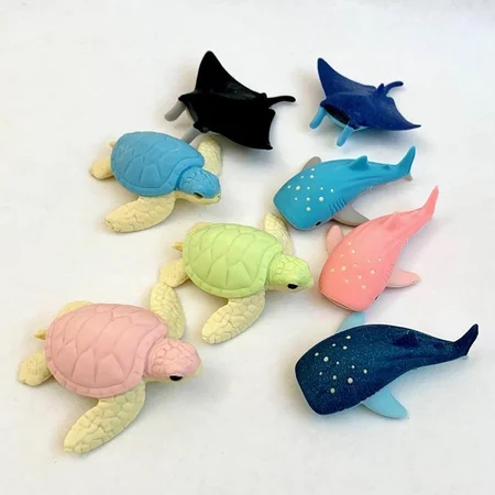 Iwako viskelæder, havdyr ass.