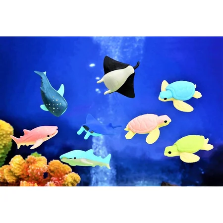 Iwako viskelæder, havdyr ass.