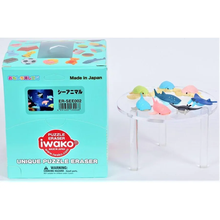 Iwako viskelæder, havdyr ass.