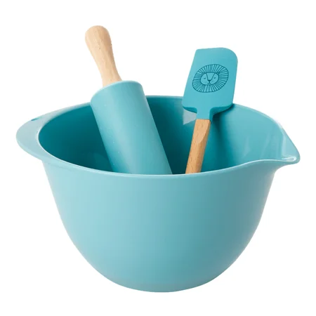 Rice bagesæt til børn, 3 dele - blå