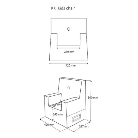 KK Kindersessel soft, senfgelb, byKlipKlap