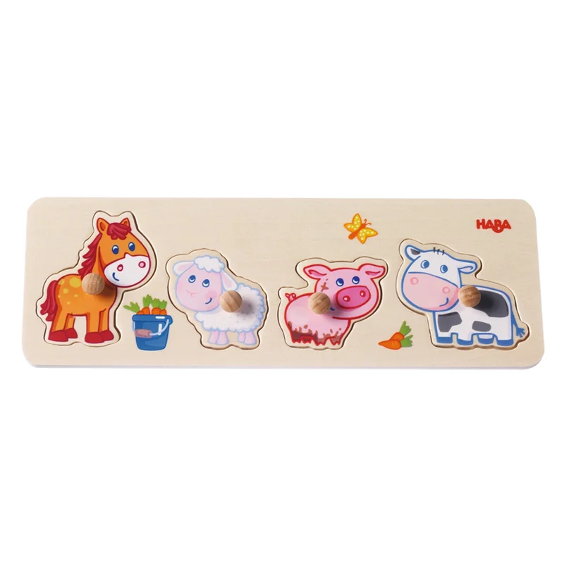 Haba knoppuslespil, bondegårdsdyr