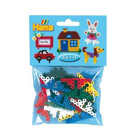 Hama midi perlefødder, 24 stk
