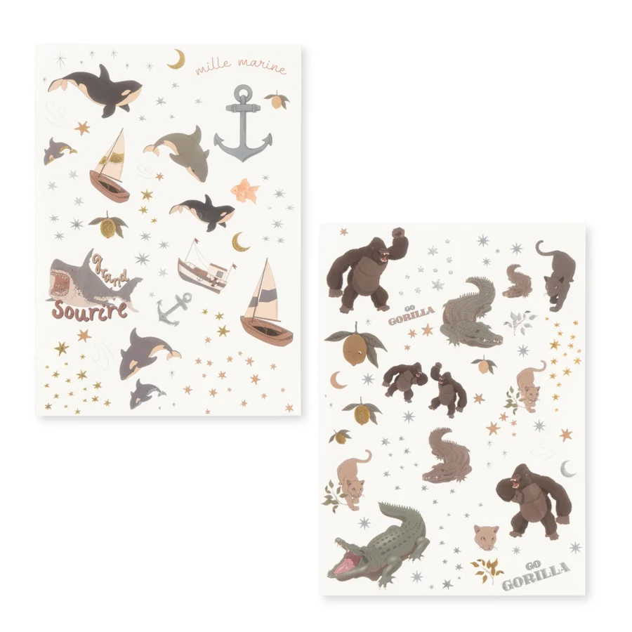 Konges Sløjd tatoveringer, blue