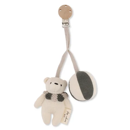 Konges Sløjd barnevognsophæng, bamse - ivy green