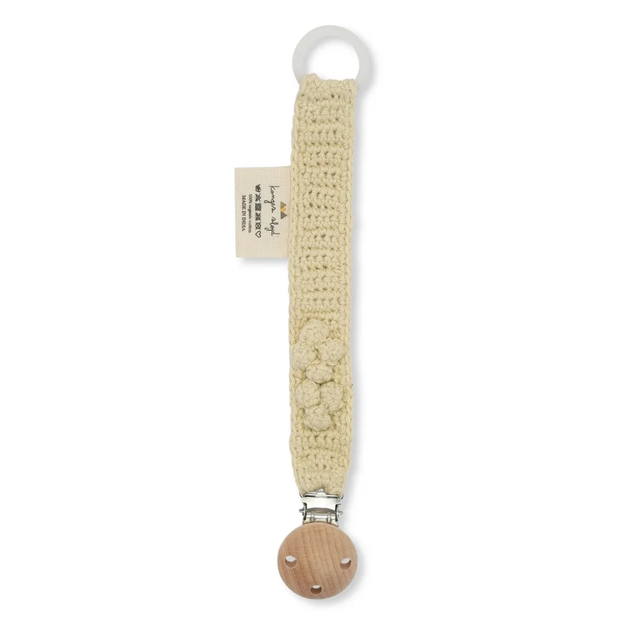 Konges Sløjd hæklet suttesnor, lemon