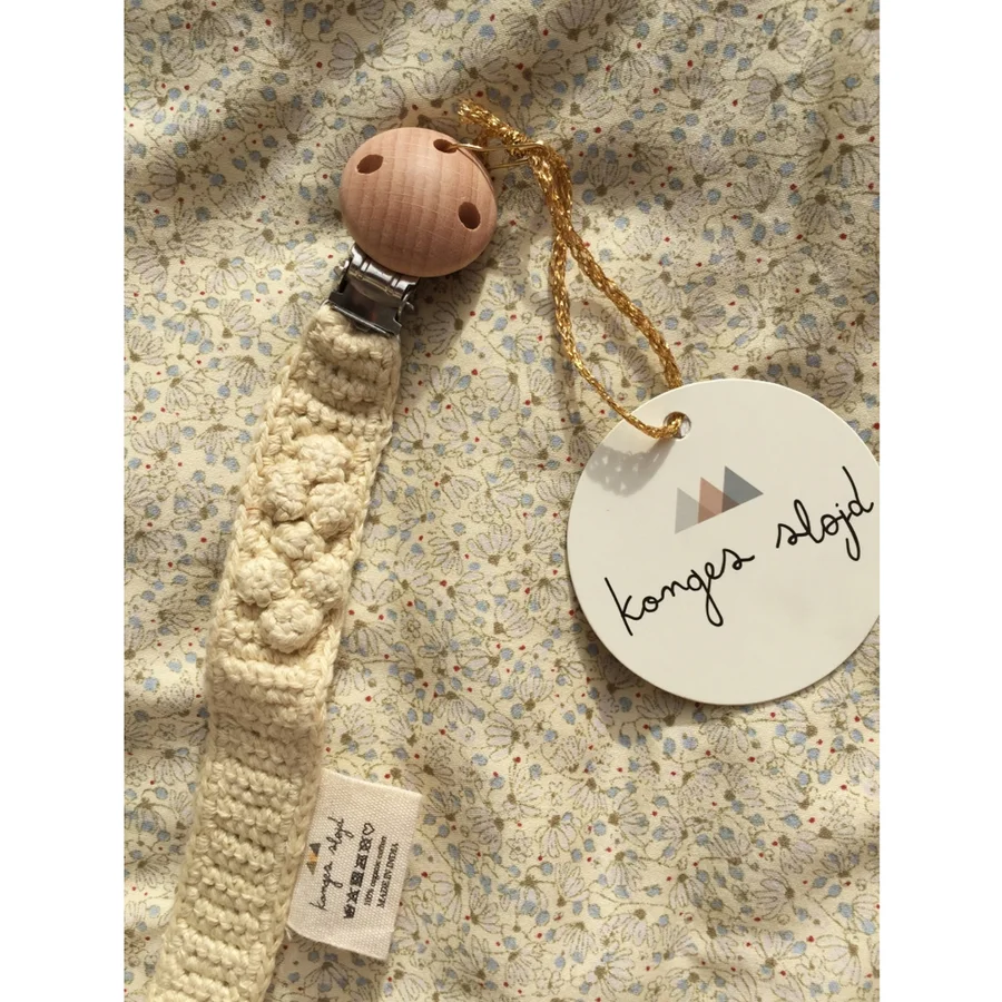 Konges Sløjd hæklet suttesnor, lemon