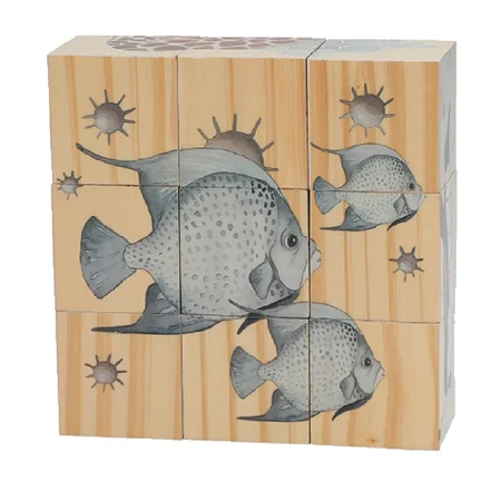 Konges Sløjd træklodser, 9 stk