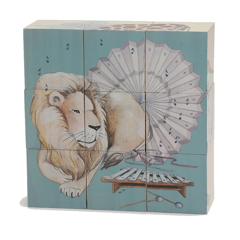 Konges Sløjd træklodser, 9 stk