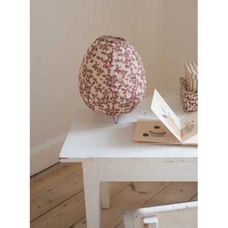 Konges Sløjd bordlampe, Winter Leaves Dark Red