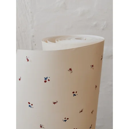 Konges Sløjd tapet, Bloom Red/Blue