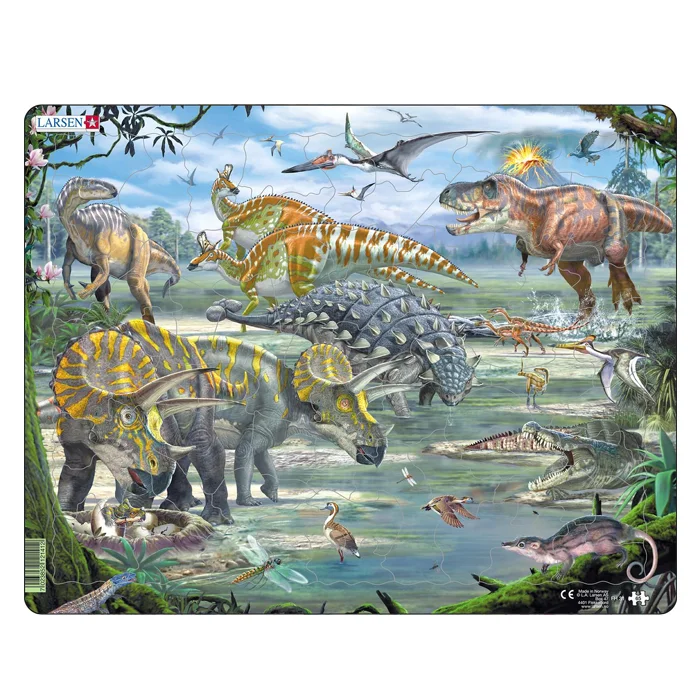 Larsen Puslespil, Dinosaurer - 33 brikker