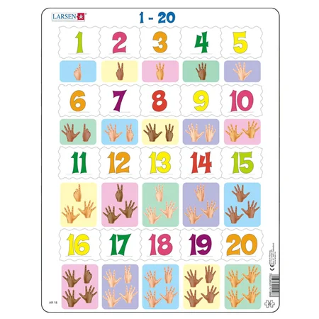 Larsen puslespil, 1-20 - 20 brikker