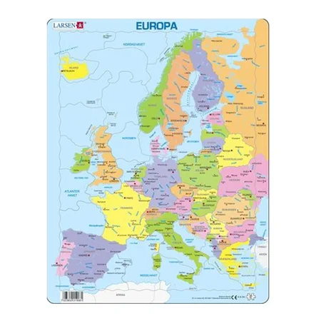 Larsen Puslespil, Europakort - 37 brikker