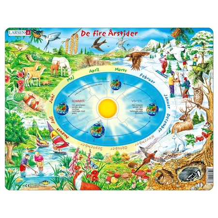 Larsen puslespil, De 4 årstider - 44 brikker