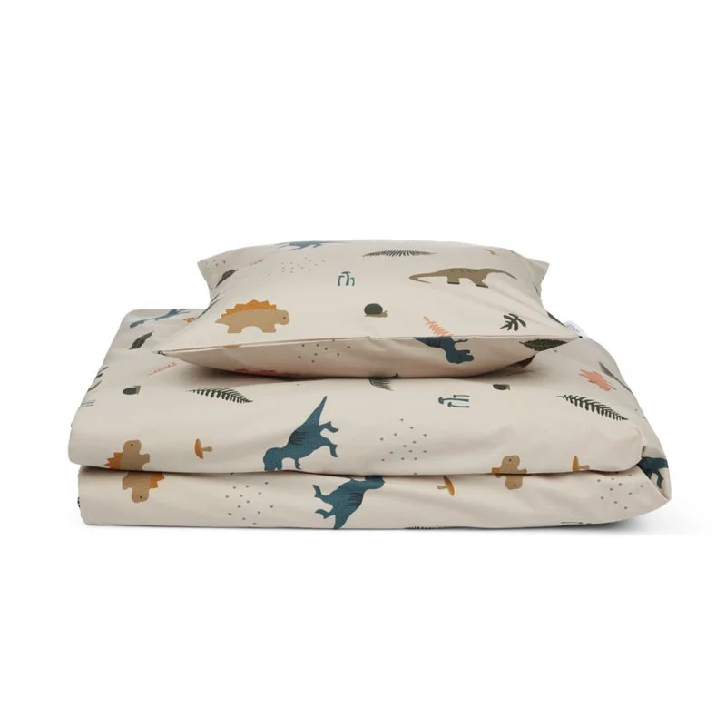 Liewood junior sengetøj, dino dark sandy