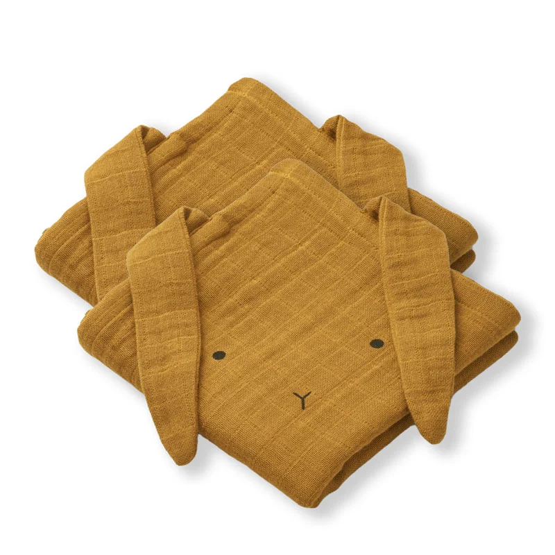  Liewood stofbleer 2-pak, kanin - golden caramel